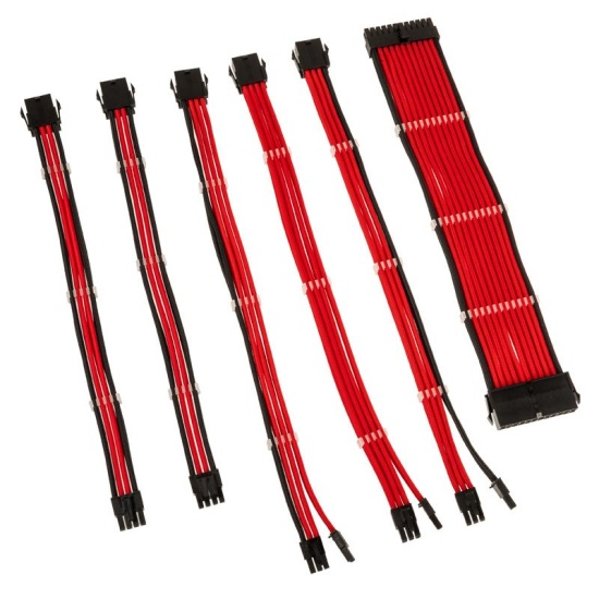 Kolink Core Adept Braided Cable Extension Kit - Red Image