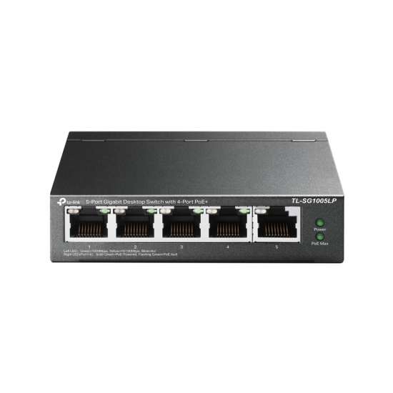 TP-Link TL-SG1005LP network switch Unmanaged Gigabit Ethernet (10/100/1000) Power over Ethernet (PoE) Black Image