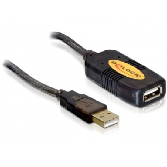 DeLOCK 82446 USB cable 10 m USB 2.0 USB A Black Image