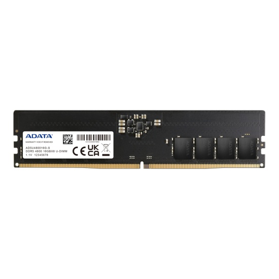 ADATA AD5U480016G-S memory module 16 GB 1 x 16 GB DDR5 4800 MHz ECC Image
