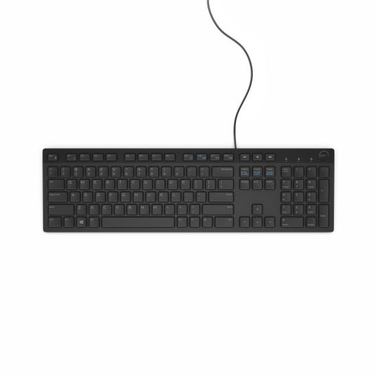 DELL KB216 keyboard USB QWERTZ German Black Image