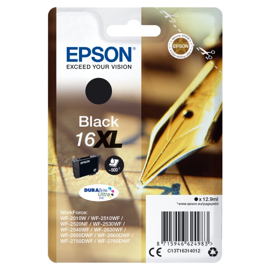 Epson Pen and crossword Singlepack Black 16XL DURABrite Ultra Ink Image