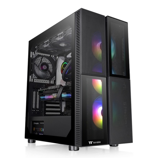 Thermaltake Versa T26 TG ARGB Midi Tower Black Image