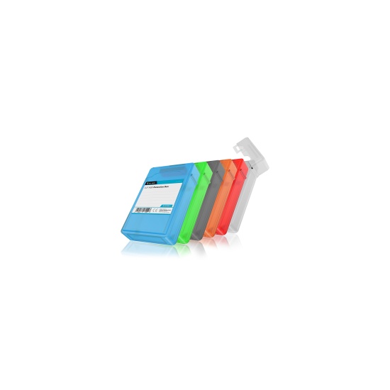 ICY BOX IB-AC602b-6 Pouch case Plastic Blue, Green, Grey, Orange, Red, White Image