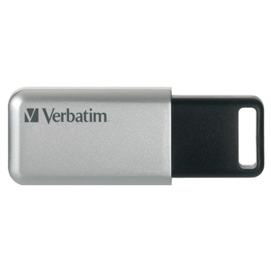 Verbatim Secure Pro - USB 3.0 Drive 64 GB - Silver Image