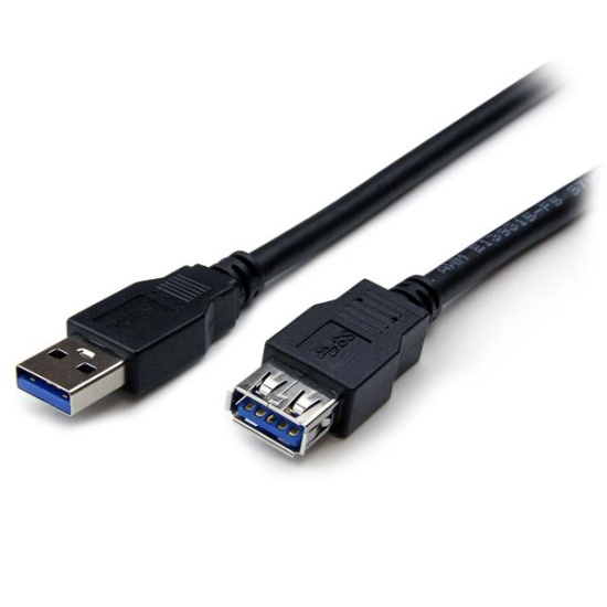 StarTech.com 2m Black SuperSpeed USB 3.0 Extension Cable A to A - M/F Image