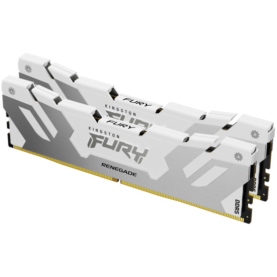 Kingston Technology FURY 32GB 8000MT/s DDR5 CL38 DIMM (Kit of 2) Renegade White XMP Image