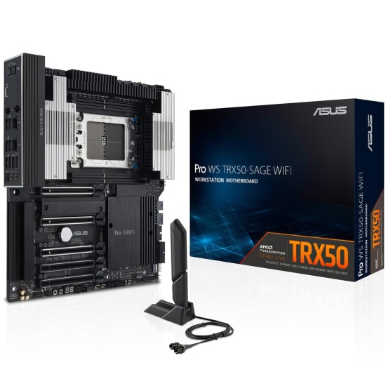 ASUS Pro WS TRX50-SAGE WIFI AMD TRX50 Socket sTR5 SSI CEB Image