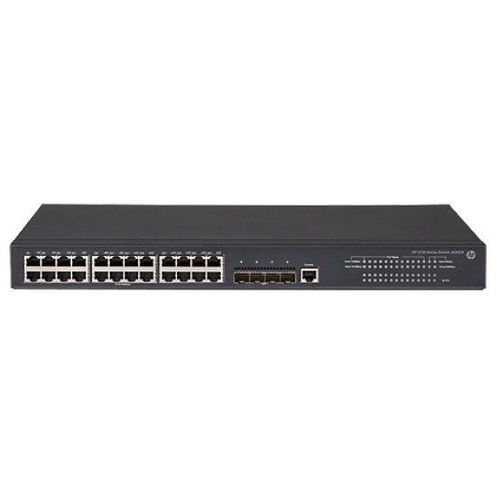 HPE FlexNetwork 5130 24G 4SFP+ EI Managed L3 Gigabit Ethernet (10/100/1000) 1U Black Image