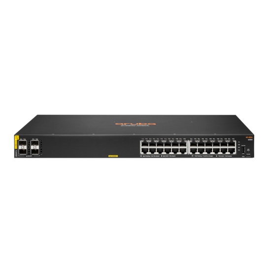 Aruba 6000 24G Class4 PoE 4SFP 370W Managed L3 Gigabit Ethernet (10/100/1000) Power over Ethernet (PoE) 1U Image