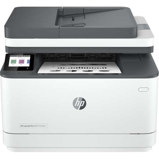 HP LaserJet Pro MFP 3102fdw Printer, Black and white, Printer for Small medium business, Print, copy, scan, fax, Wireless; Print from phone or tablet; Two-sided printing; Two-sided scanning; Fax Image