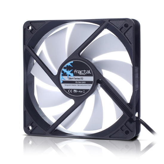 Fractal Design Silent Series R3 40mm Computer case Fan 4 cm Black, White Image