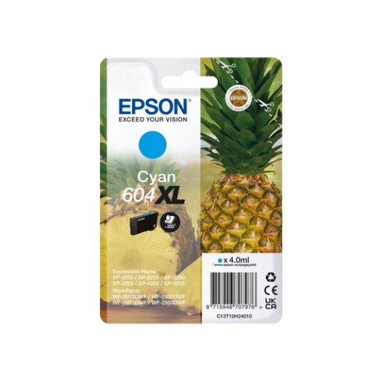 Epson 604XL ink cartridge 1 pc(s) Compatible High (XL) Yield Cyan Image