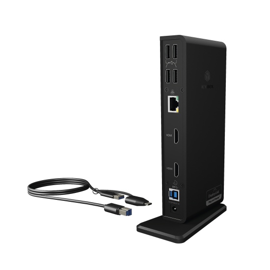 ICY BOX IB-DK2251AC Wired USB 3.2 Gen 2 (3.1 Gen 2) Type-A Black Image