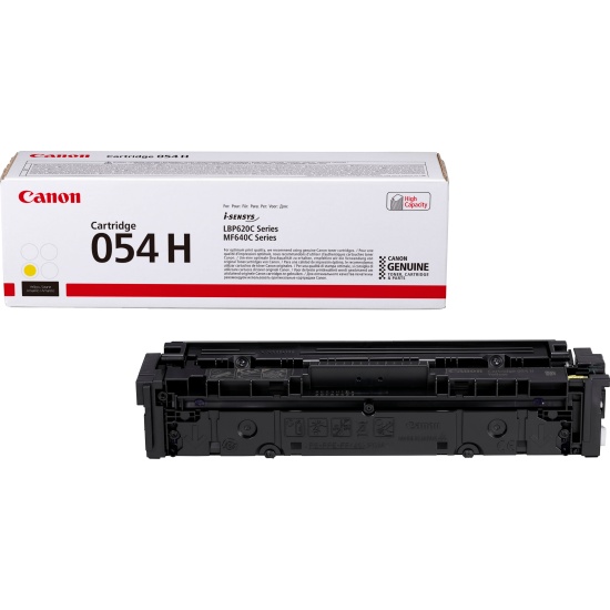 Canon 054 H High Yield Toner Cartridge, Yellow Image
