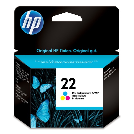 HP 22 Tri-color Original Ink Cartridge Image