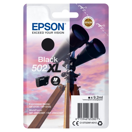 Epson Singlepack Black 502XL Ink Image