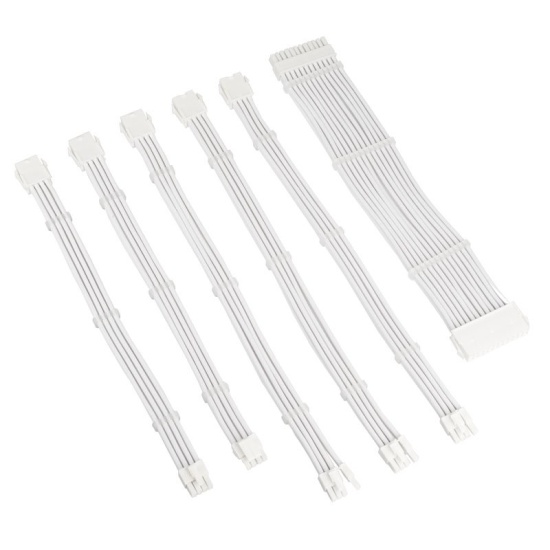 Kolink Core Adept Braided Cable Extension Kit - White Image