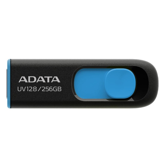 ADATA UV128 USB flash drive 256 GB USB Type-A 3.2 Gen 1 (3.1 Gen 1) Black, Blue Image