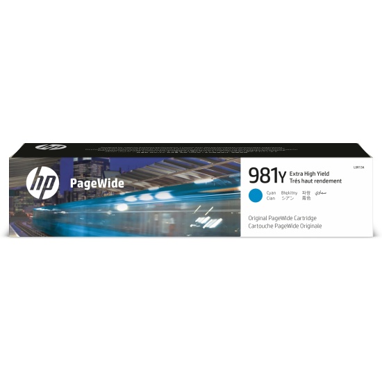 HP 981Y Extra High Yield Cyan Original PageWide Cartridge Image