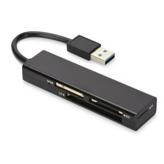 Ednet USB 3.0 MCR card reader USB 3.2 Gen 1 (3.1 Gen 1) Black Image