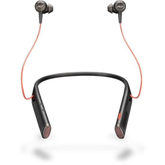 POLY Voyager 6200 UC Headset Wireless In-ear, Neck-band Office/Call center Bluetooth Black Image