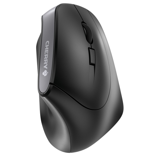 CHERRY MW 4500 Wireless 45 Degree Mouse, Black, USB Image