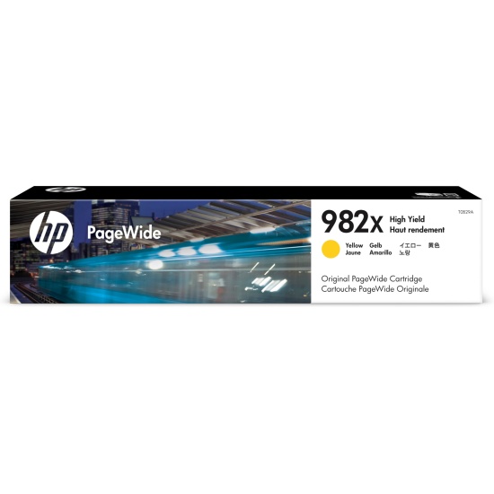 HP 982X High Yield Yellow Original PageWide Cartridge Image