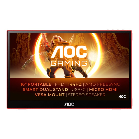 AOC 16G3 computer monitor 39.6 cm (15.6