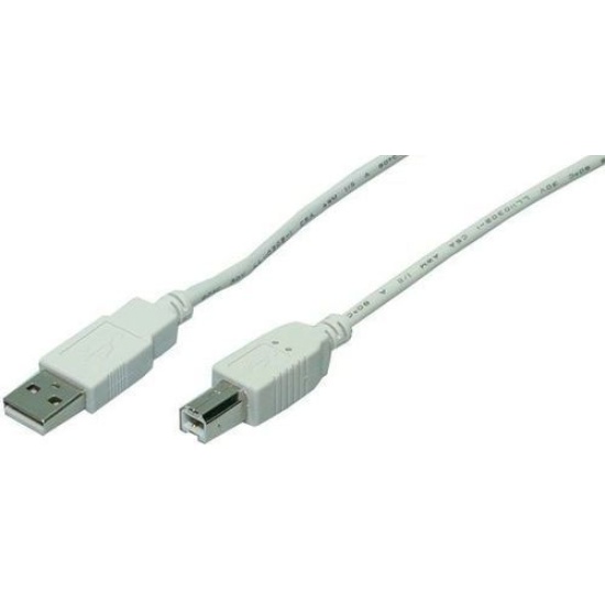 LogiLink 1.8m USB 2.0 USB cable USB A USB B Grey Image