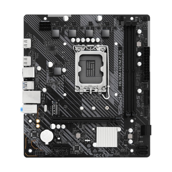 Asrock H610M-H2/M.2 D5 Intel H610 LGA 1700 micro ATX Image