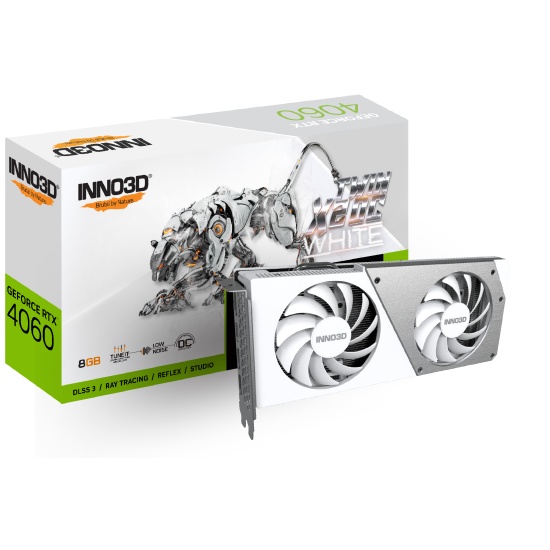 Inno3D N40602-08D6X-173051W graphics card NVIDIA GeForce RTX 4060 8 GB GDDR6 Image