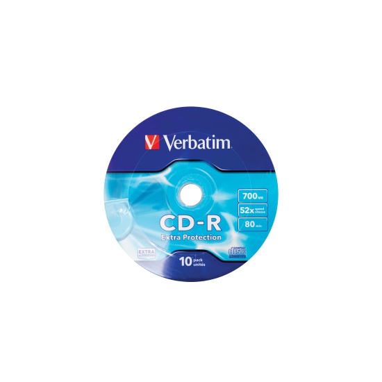 Verbatim CD-R 52X 700MB 10PK OPS Wrap EP 10 pc(s) Image