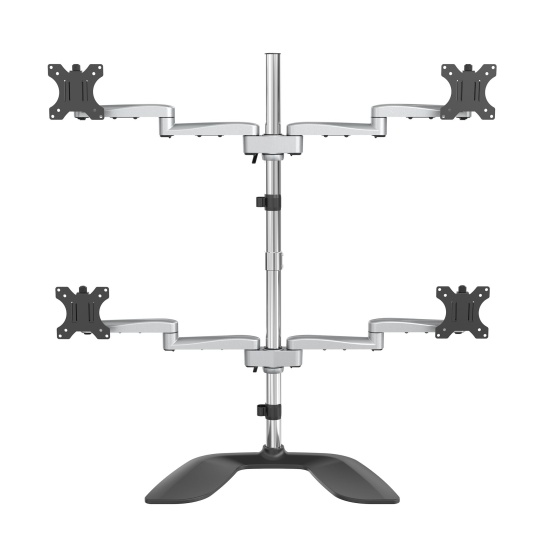 StarTech.com Desktop Quad Monitor Stand - Ergonomic VESA 4 Monitor Arm (2x2) up to 32