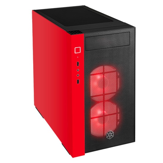 Silverstone RL08 Tower Black, Red Image