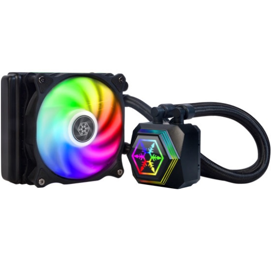 Silverstone PF120-ARGB Processor All-in-one liquid cooler 12 cm Black 1 pc(s) Image