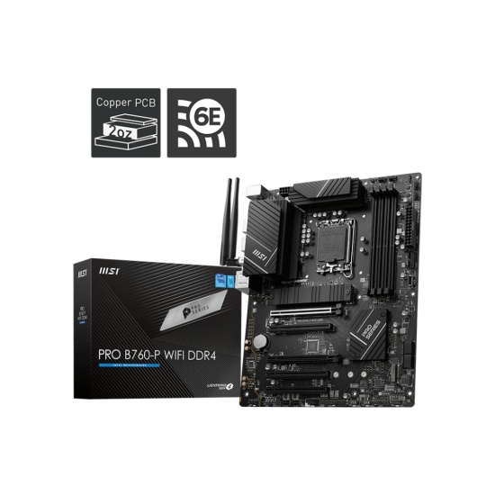 MSI PRO B760-P WIFI DDR4 motherboard LGA 1700 micro ATX Image