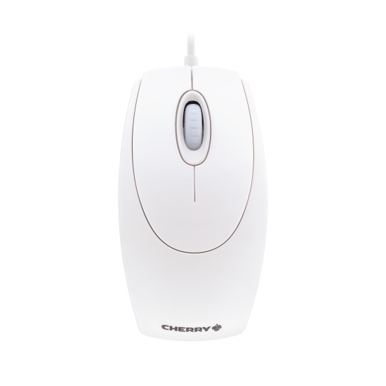 CHERRY WHEELMOUSE OPTICAL Corded Mouse, Pale Grey, PS2/USB Image