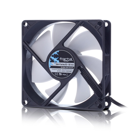 Fractal Design Silent Series R3 92mm Computer case Fan 9.2 cm Black, White Image