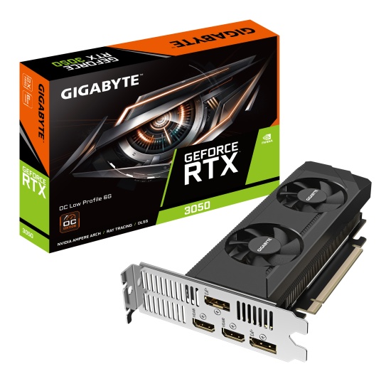 Gigabyte GeForce RTX 3050 OC Low Profile 6G NVIDIA 6 GB GDDR6 Image