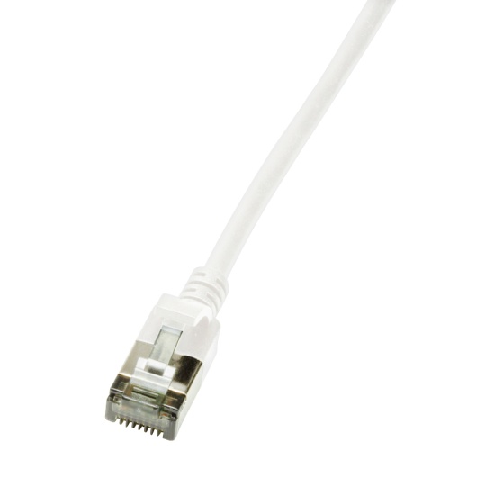 LogiLink Ultraflex SlimLine networking cable White 1 m Cat6a S/UTP (STP) Image