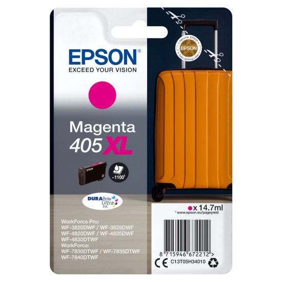 Epson 405XL DURABrite Ultra Ink ink cartridge 1 pc(s) Original High (XL) Yield Magenta Image