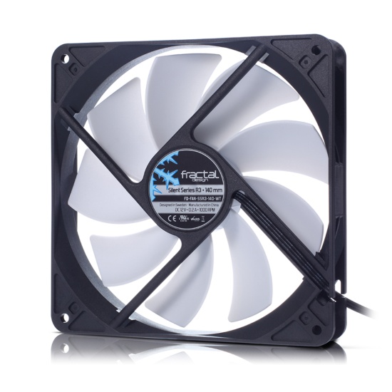 Fractal Design Silent Series R3 140mm Computer case Fan 14 cm Black, White Image