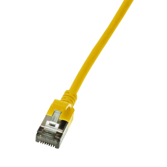 LogiLink CQ9037S networking cable Yellow 1 m Cat6a S/FTP (S-STP) Image