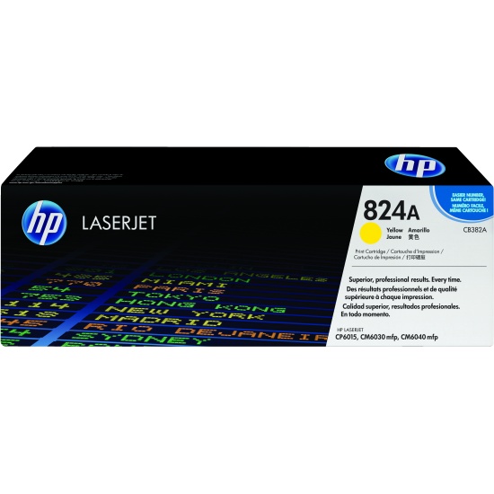 HP 824A Yellow Original LaserJet Toner Cartridge Image