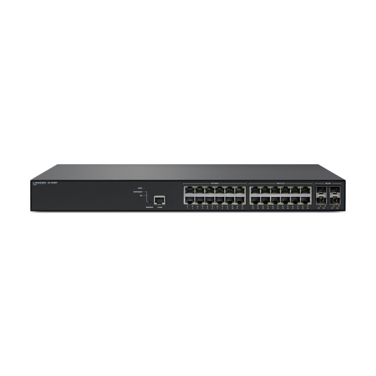 Lancom Systems GS-3528XP Managed L2/L3 Gigabit Ethernet (10/100/1000) Power over Ethernet (PoE) 1U Black Image