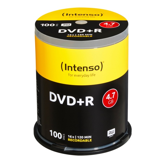 Intenso 4111156 blank DVD 4.7 GB DVD+R 100 pc(s) Image