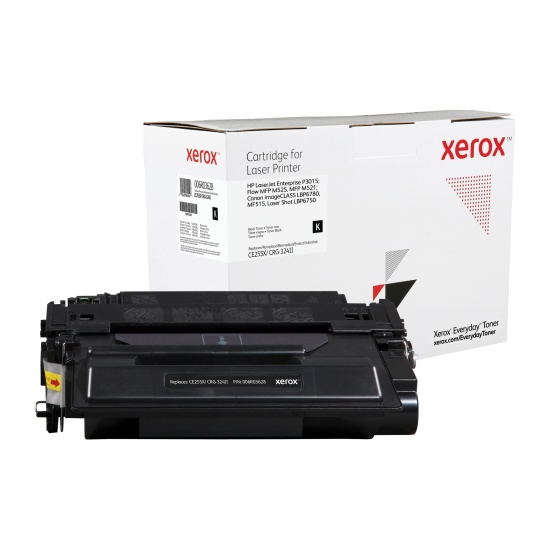 Everyday ™ Black Toner by Xerox compatible with HP 55X (CE255X/ CRG-324II), High capacity Image