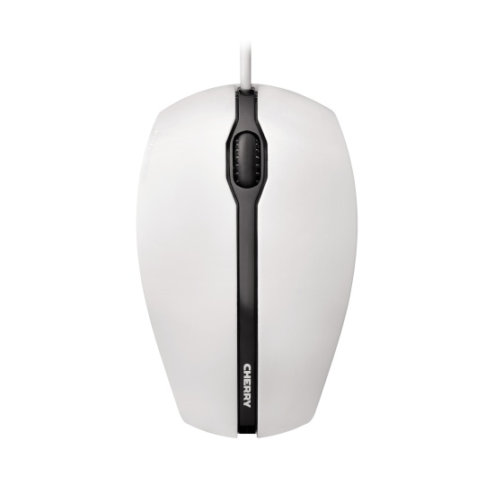 CHERRY GENTIX CORDED MOUSE, Pale Grey, USB Image