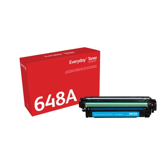 Everyday ™ Cyan Toner by Xerox compatible with HP 648A (CE261A), Standard capacity Image